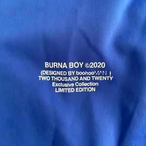 Limited Edition Boohooman X Burna Boy Collab Tracksuit 2020